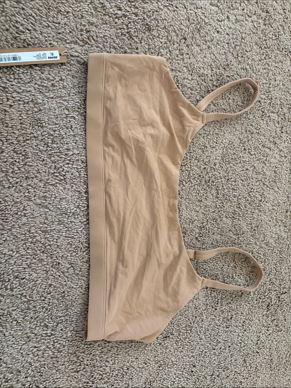 SKIMS Beige Lightweight Seamless Bralette
